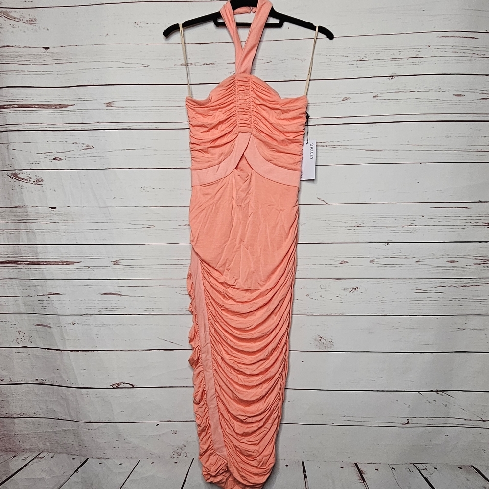 Bailey 44 Maive Halter Ruched Dress - Picture 2 of 16